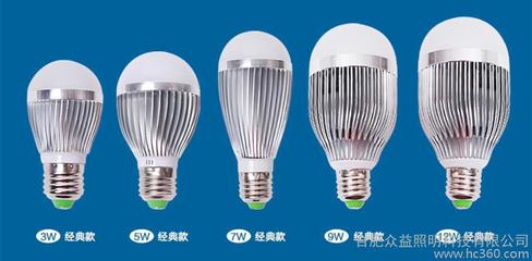 【3WLED鋁材球泡燈,工程螺口LED球泡燈,眾益照明球泡燈】價(jià)格_廠家_圖片 -